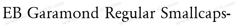 EB Garamond Regular Smallcaps字体转换